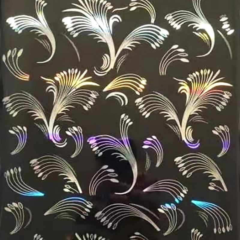 Interior Decoration Floral Laser Hot Stamping Foil